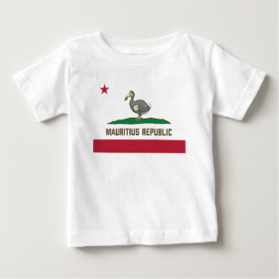 Mauritius Republic California Flag Dodo Baby T-Shirt