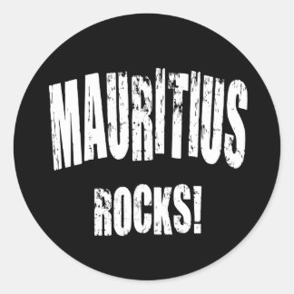 Mauritius Rocks! Classic Round Sticker