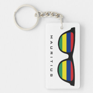 Mauritius Shades custom text & colour key chain