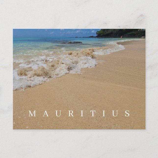 Mauritius shoreline view postcard (Front)
