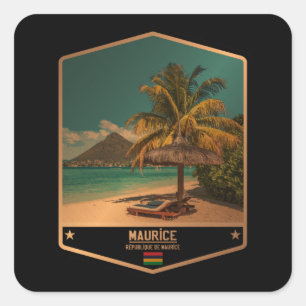 Mauritius Square Sticker
