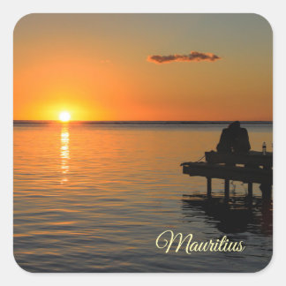 Mauritius Square Sticker