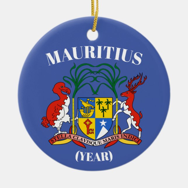 Mauritius Trip Christmas Ornament (Front)