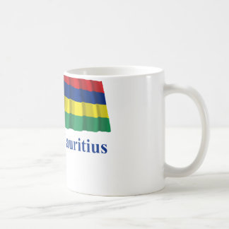 Mauritius Waving Flag with Name Coffee Mug
