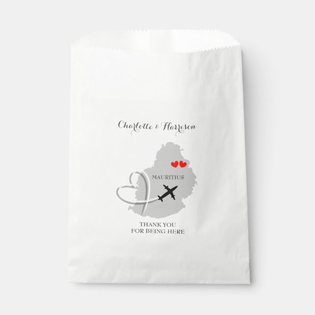 Mauritius Weddings Celebration Favour Bags (Front)