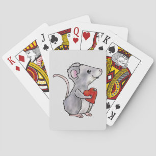 Maus mit Herz Playing Cards