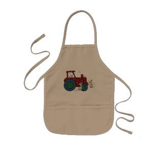 Mäuse nähen trecker kids apron