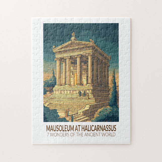 Mausoleum at Halicarnassus 7 Wonders of the World Jigsaw Puzzle (Vertical)