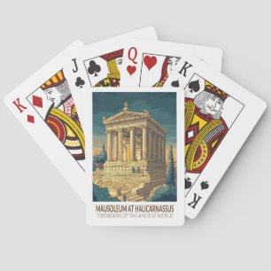 Mausoleum at Halicarnassus 7 Wonders of the World Playing Cards