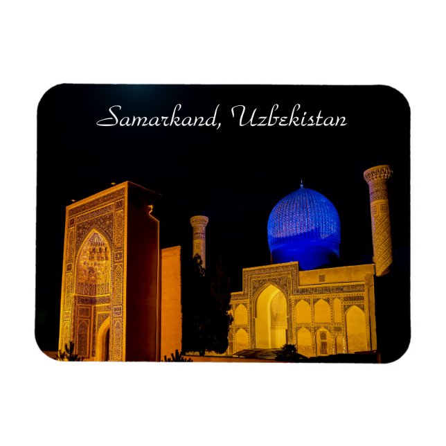 Mausoleum of Amir Timur - Samarkand, Uzbekistan Magnet (Horizontal)