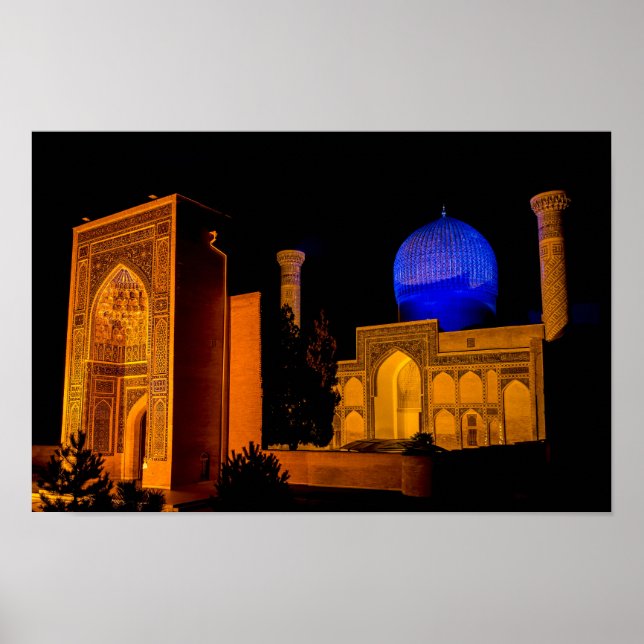 Mausoleum of Amir Timur - Samarkand, Uzbekistan Poster (Front)