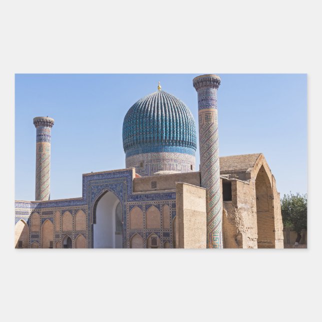 Mausoleum of Amir Timur - Samarkand, Uzbekistan Rectangular Sticker (Front)