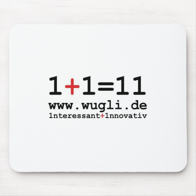 Mauspad "1+1=11" mouse mat (Front)