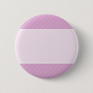 Mauve and Pink Diagonal Striped Pattern. 6 Cm Round Badge