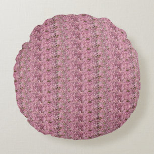 Mauve And White Accent Pillow