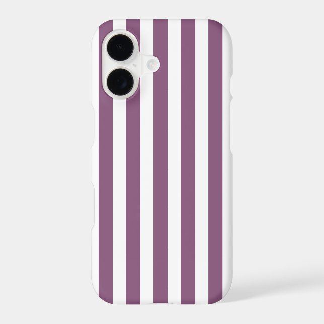 Mauve and white candy stripes (Back)