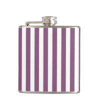 Mauve and white candy stripes