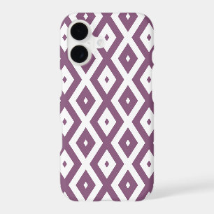 Mauve and white diamond pattern