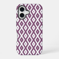 Mauve and white diamond pattern