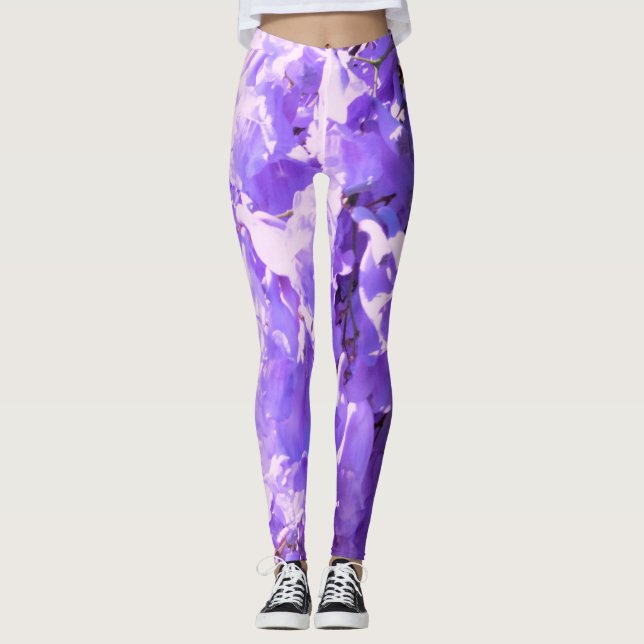 Mauve Bell Leggings (Front)
