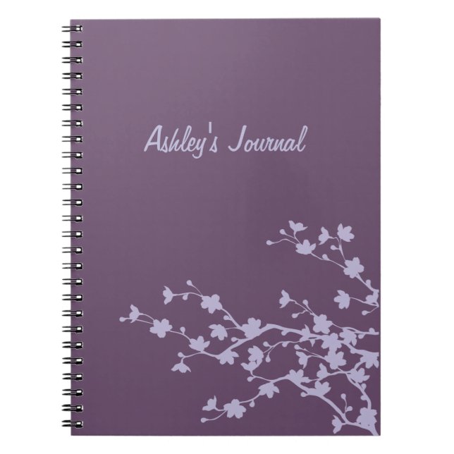 Mauve Blossoms Notebook (Front)