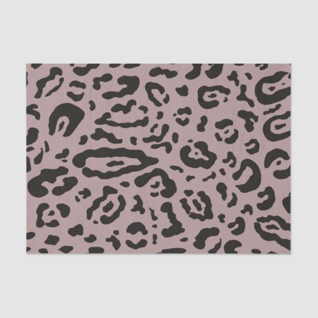 Mauve Blush Pink Cheetah Leopard Animal Party Tissue Paper (Front)