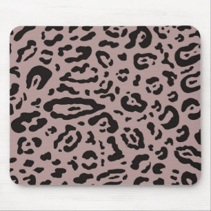 Mauve Blush Pink Cheetah Leopard Animal Print Mouse Mat