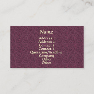 Mauve Bubbles Pattern Elegant Business Card