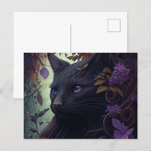 Mauve Cat Postcards