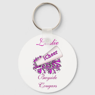 Mauve Cheerleader KeyChain