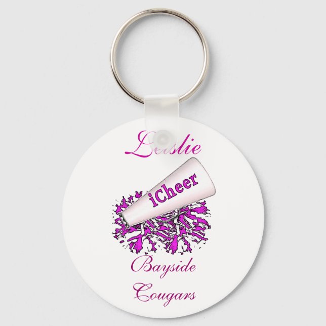 Mauve Cheerleader KeyChain (Front)