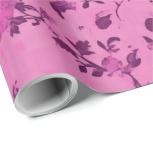 Mauve Chinoiserie Decoupage Wrapping Paper