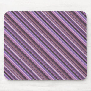 Mauve diagonal stripes mouse mat
