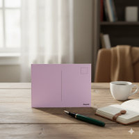 Mauve Finer Glossy Postcard for Special Message