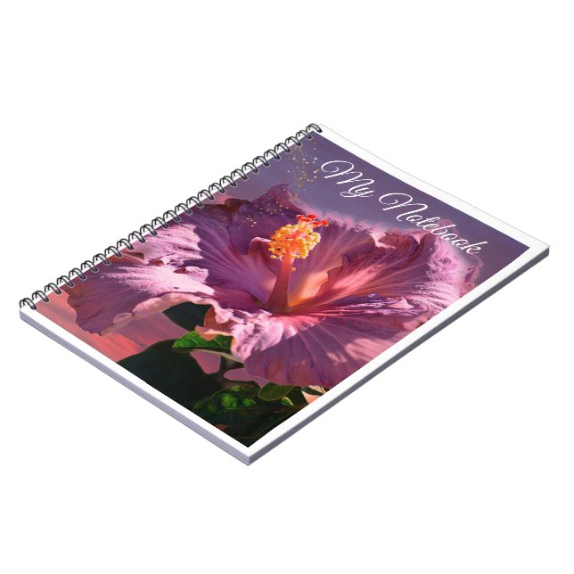 Mauve Flower - Spiral Notebook (Left Side)