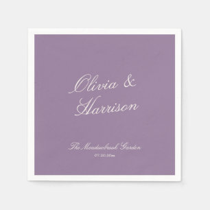 Mauve Garden Wedding Napkins