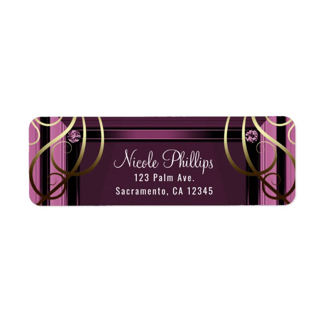 Mauve Gold Business Corporate Holiday Party (Front)