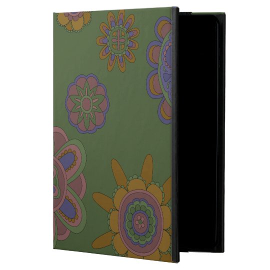 Mauve & Gold Flowers iPad Air Cover