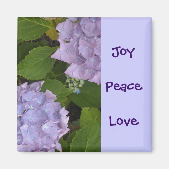 Mauve Hydrangeas Magnet (Front)