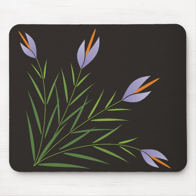 Mauve lily Mousepad (Front)
