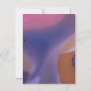 “Mauve Mirage Flow” – Abstract Pink Blue Peach Postcard