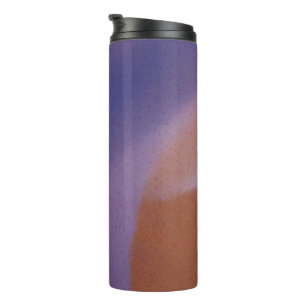 “Mauve Mirage Flow” – Abstract Pink Blue Peach Thermal Tumbler