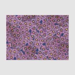 Mauve Moody Daisies                                Tissue Paper