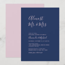 Mauve & Navy | Simple Minimal Rehearsal Dinner