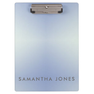 Mauve Ombre Simple Plain Personalise Own Name Clipboard