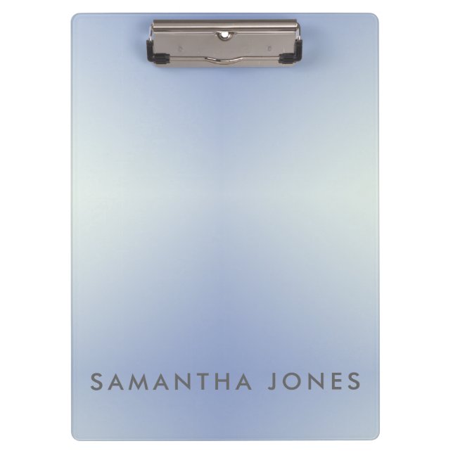 Mauve Ombre Simple Plain Personalise Own Name Clipboard (Front)