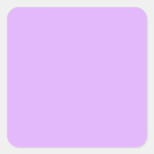 Mauve, pale violet hex code e0b0ff square sticker