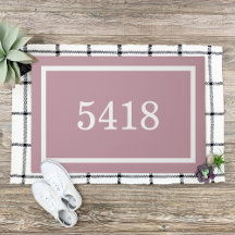 Mauve Personalised Address Number