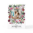 Mauve Pink Burgundy Sage Green Floral Mother's Day