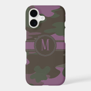 Mauve Pink   Green Camo Dark Monogram
